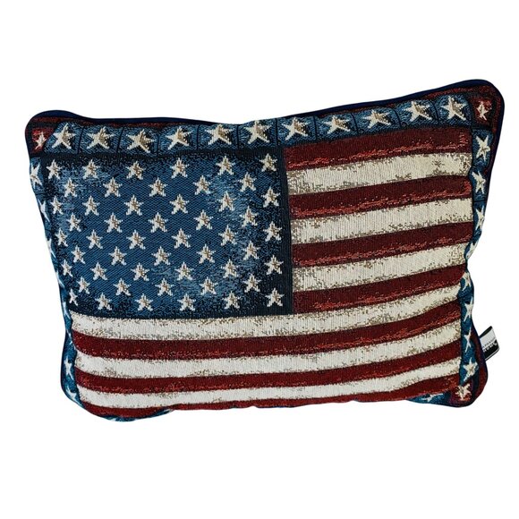 Lafrance Americana Flag Decorative Throw Pillow Old Glory Stars Stripes USA - Picture 13 of 14